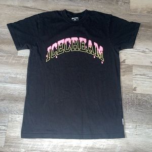 Ice cream black pink and yellow short sleeves tshirt size medium.